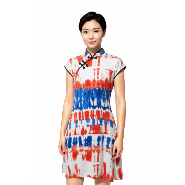 Water Color Qipao Dress