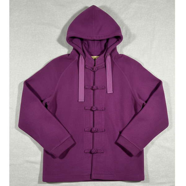 Knot Button Hoodie, Mardi Gras Purple