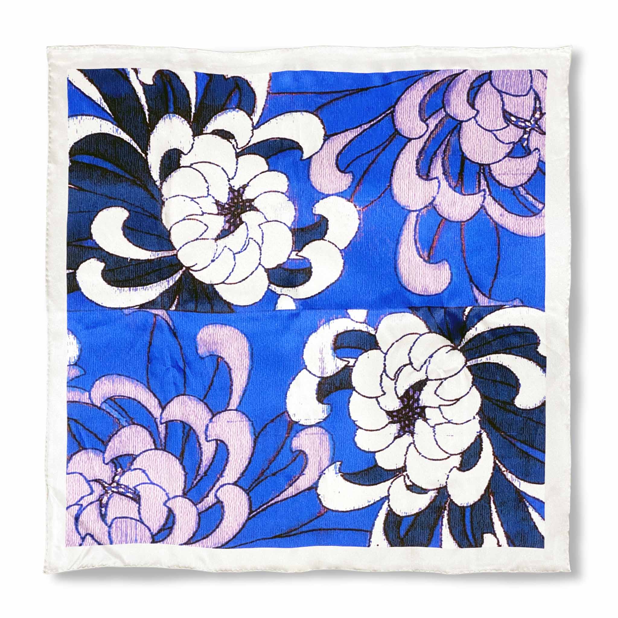 Chrysanthemums Silk Bandana