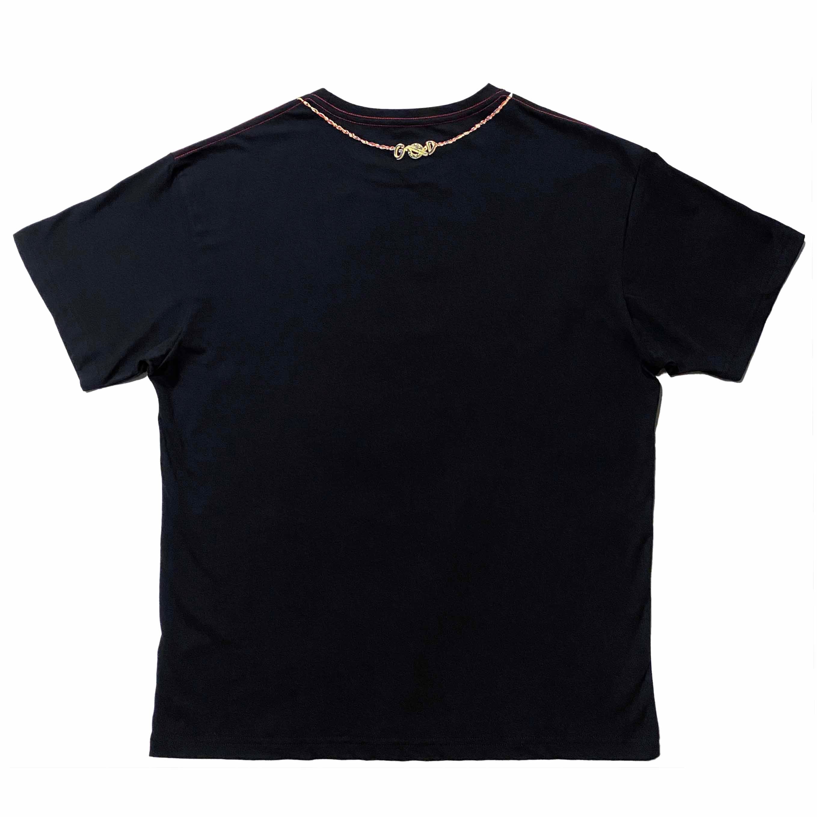 Pig Gold Wedding Medallion Tee, Black