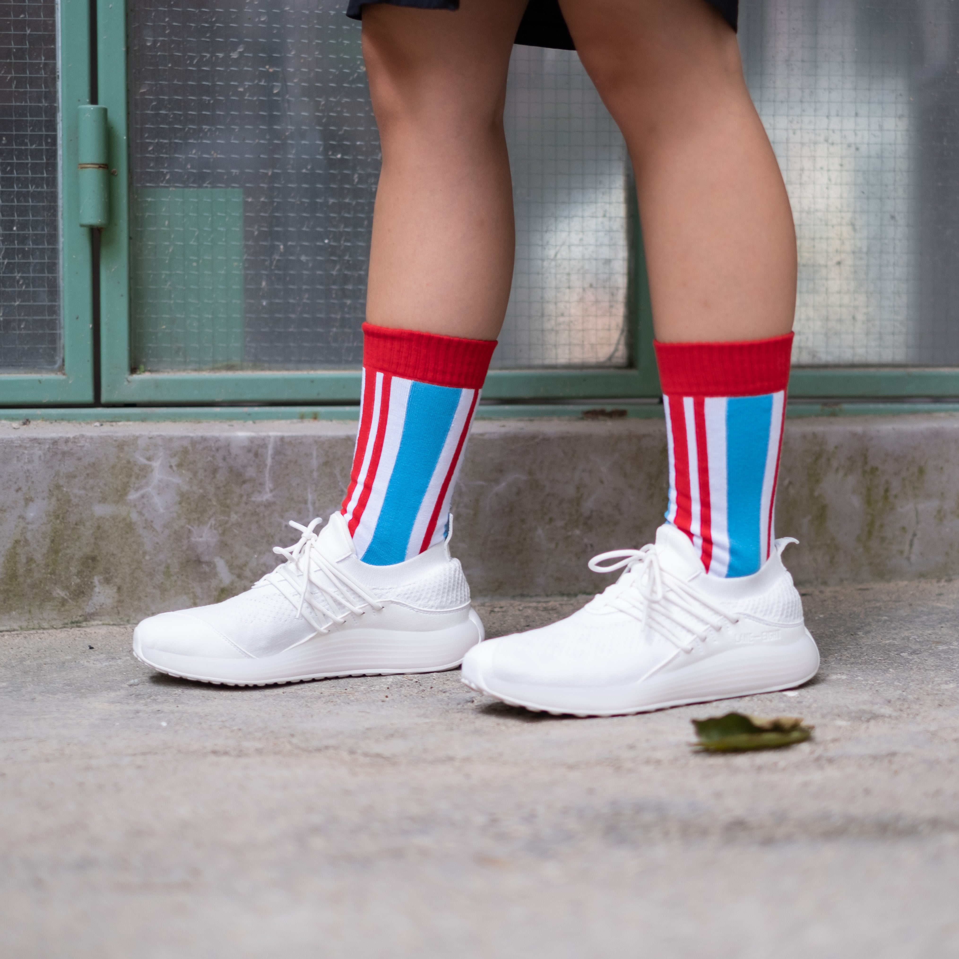 Playful Socks x GOD - Amah Red-White-Blue