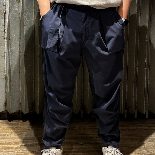 Harso Inside-Out Pocket Pants, Navy