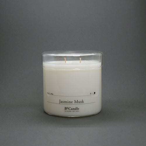 Scented Candle 500g, Jasmine Musk by BeCandle