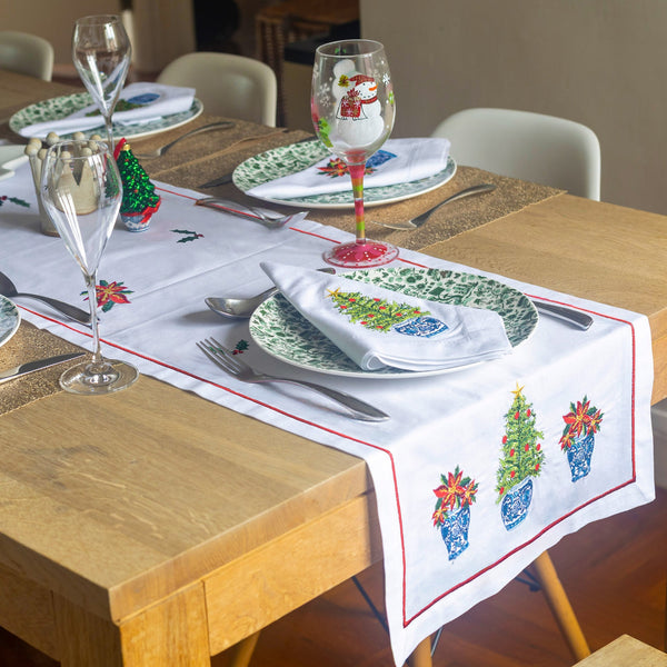 Chinoiserie Festive Table Runner by Lion Rock Press