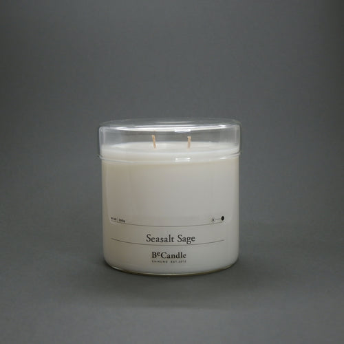 Scented Candle 500g, Seasalt Sage by BeCandle