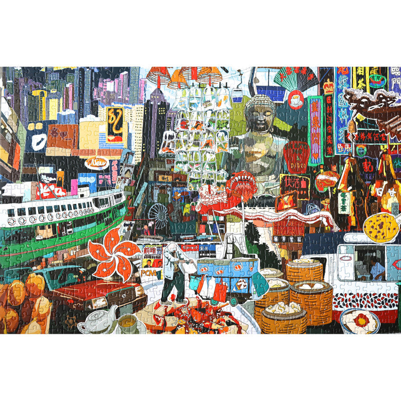 Celebrating Hong Kong Double-sided 1000-pc Puzzle by Lion Rock Press