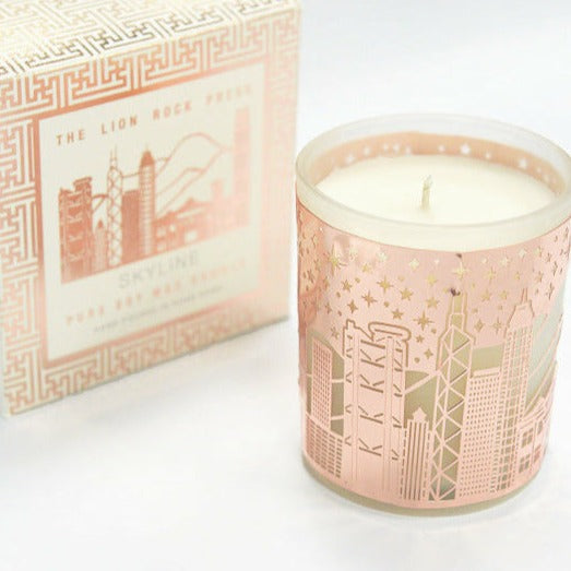 Hong Kong Skyline Candle By Lion Rock Press