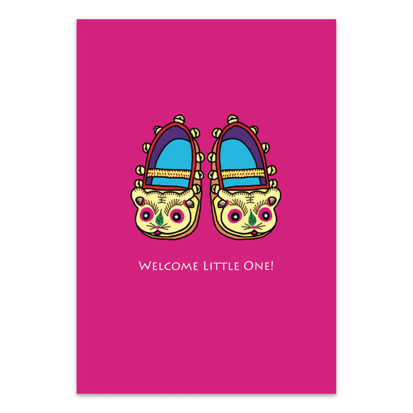 New Baby Card - Welcome Little One (Pink) By Lion Rock Press