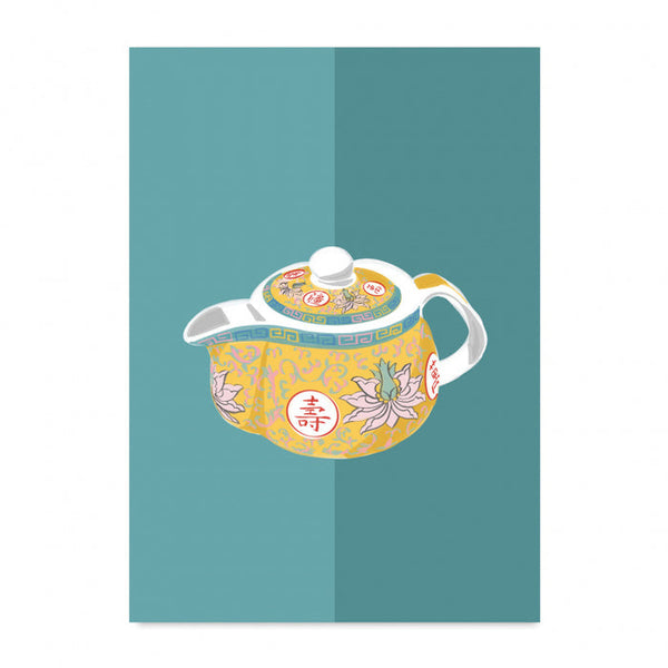 Tea Pot Card By Lion Rock Press