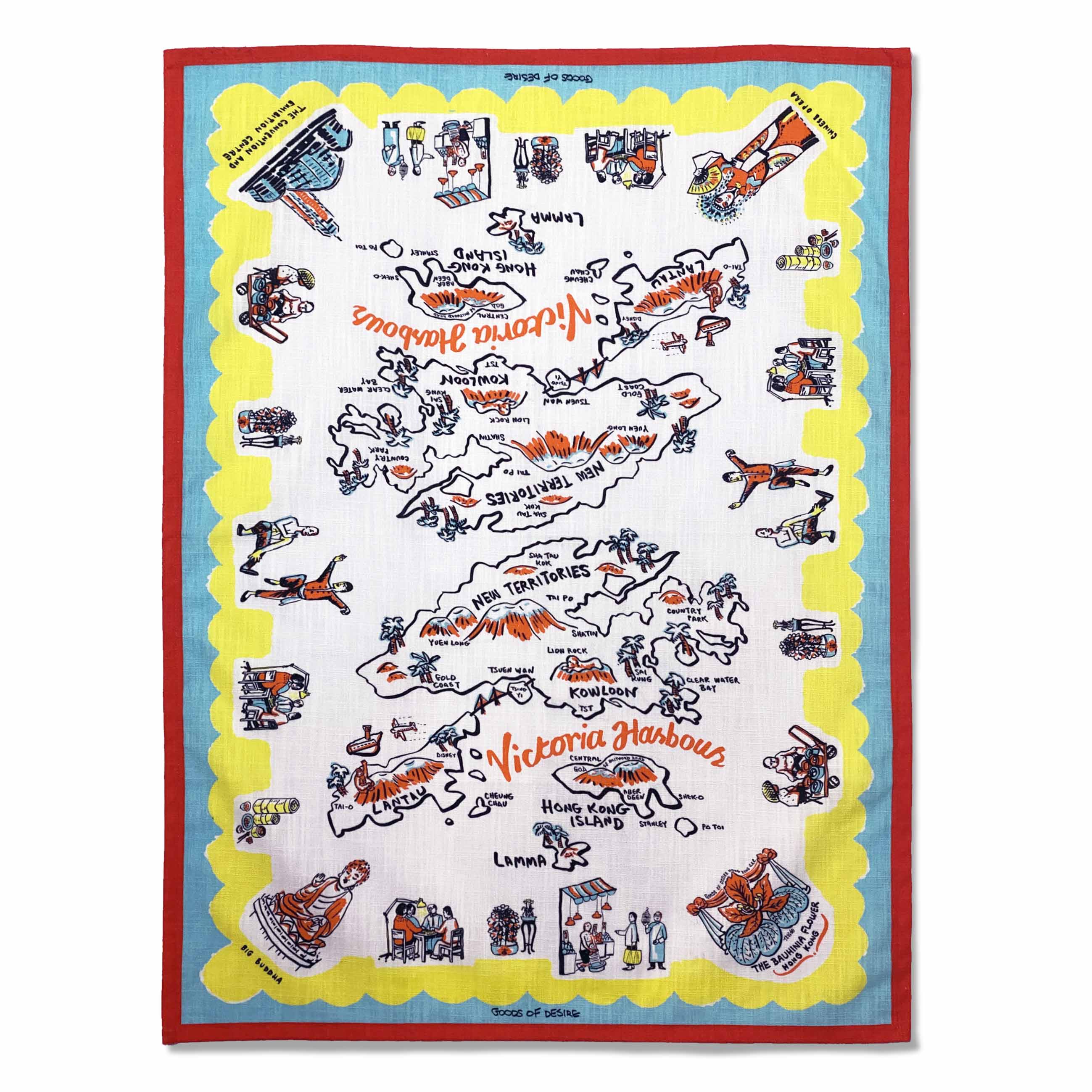 Victoria Harbour Tea Towel