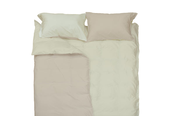 BIG Living Quilt Covers & Pillow Case, Pastel Parchment/Ice