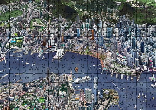 Hong Kong Cityscape Jigsaw Puzzle (500-piece / 1000-piece)