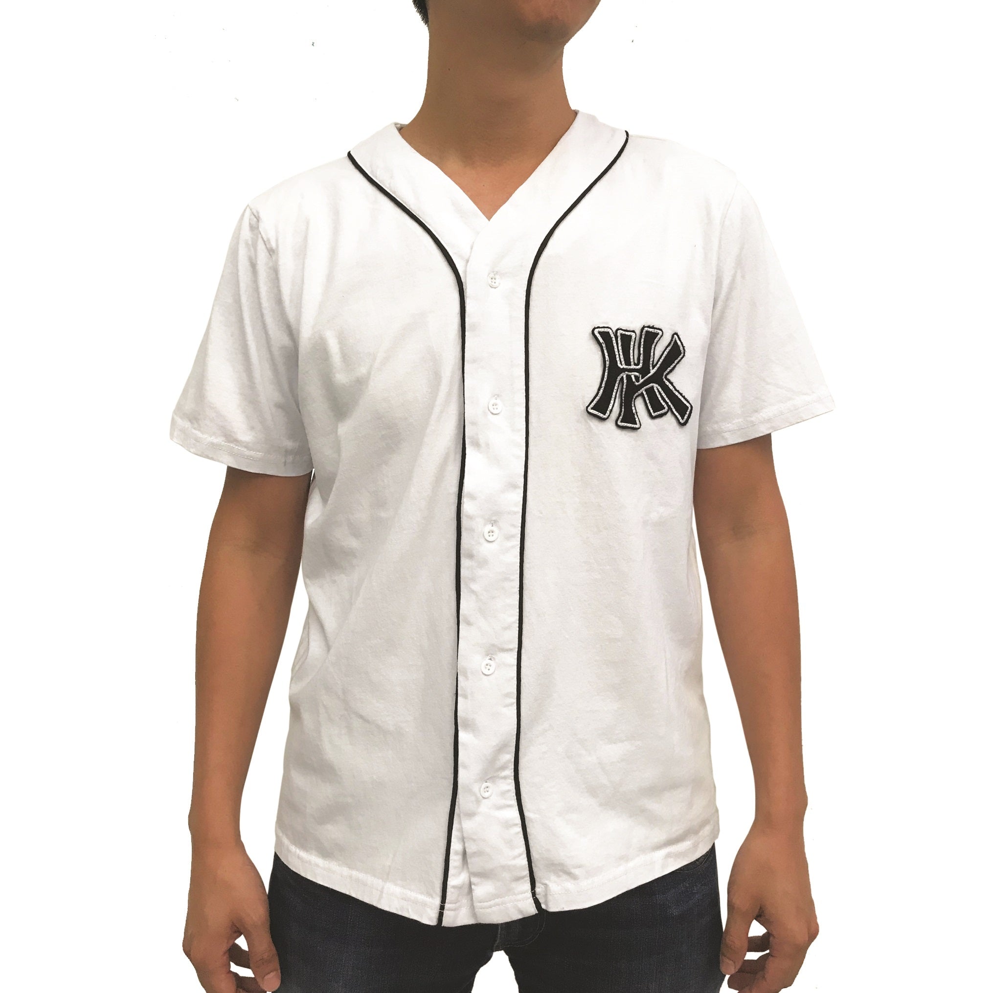 HK Baseball Jersey, White