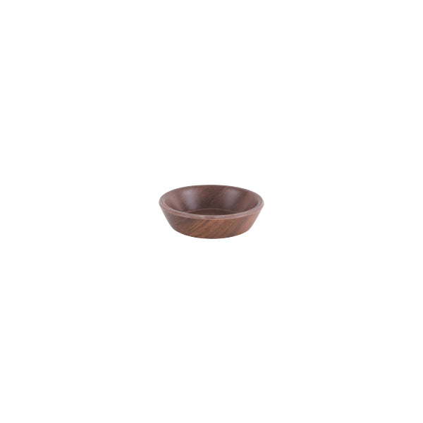 Zicco Round Bowl, Brown Wood