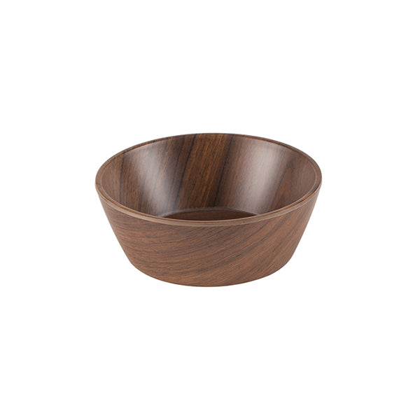 Zicco Round Bowl, Brown Wood