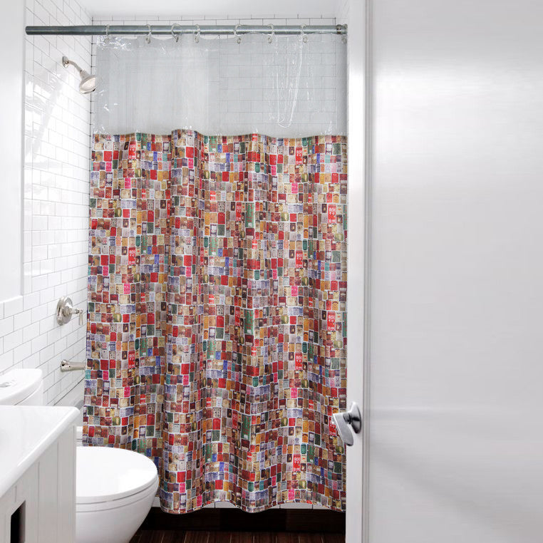 Letterbox Shower Curtain, 180 x 180 cm Full 