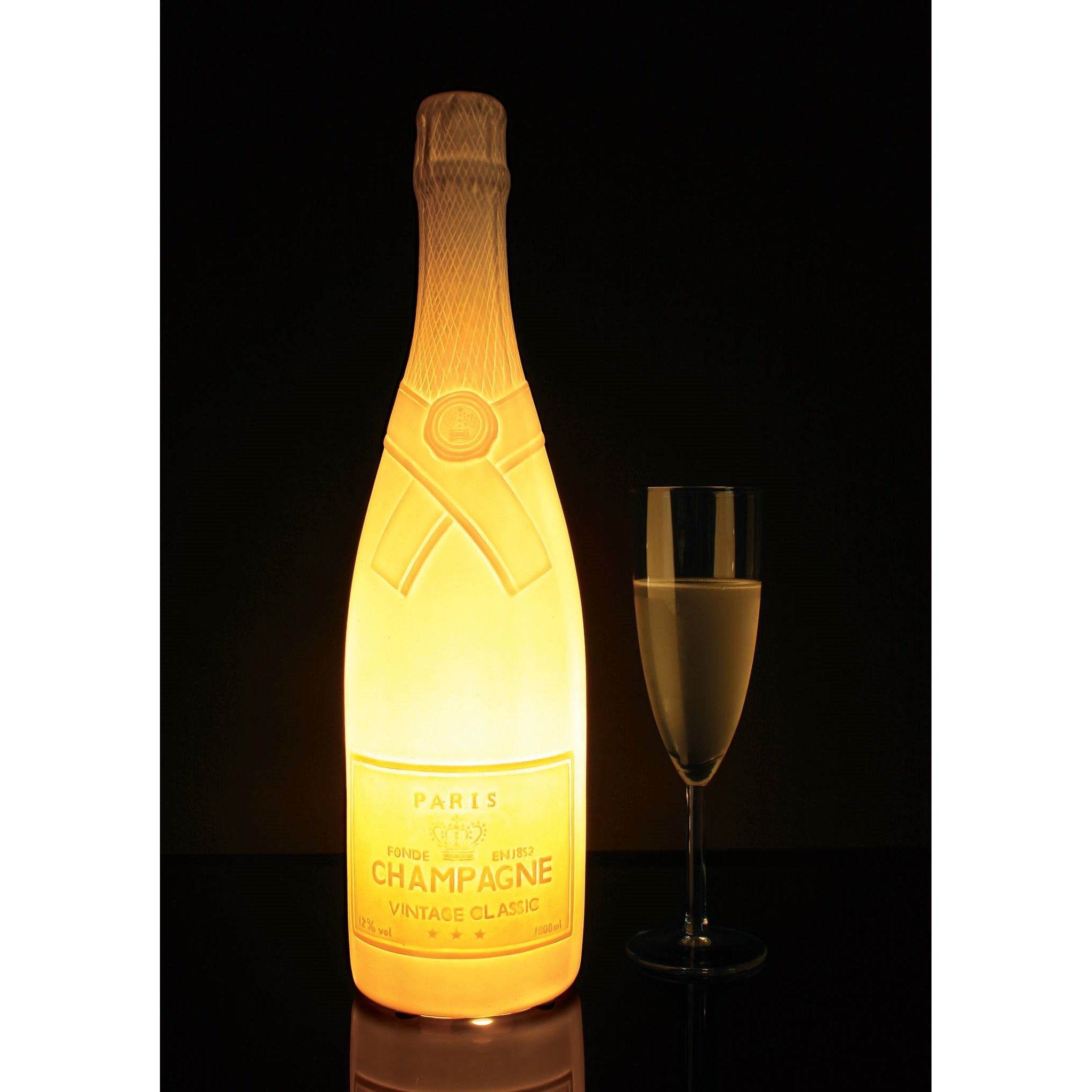 Champagne Bottle Table Lamp