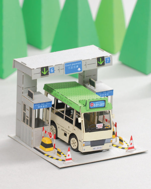 POSTalk FingerART series, Green Minibus