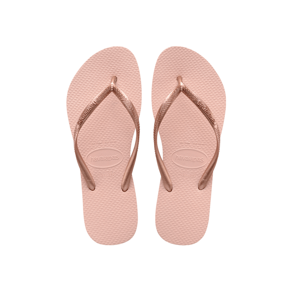 Slim Flip Flops By Havaianas, Ballet Rose  - Top