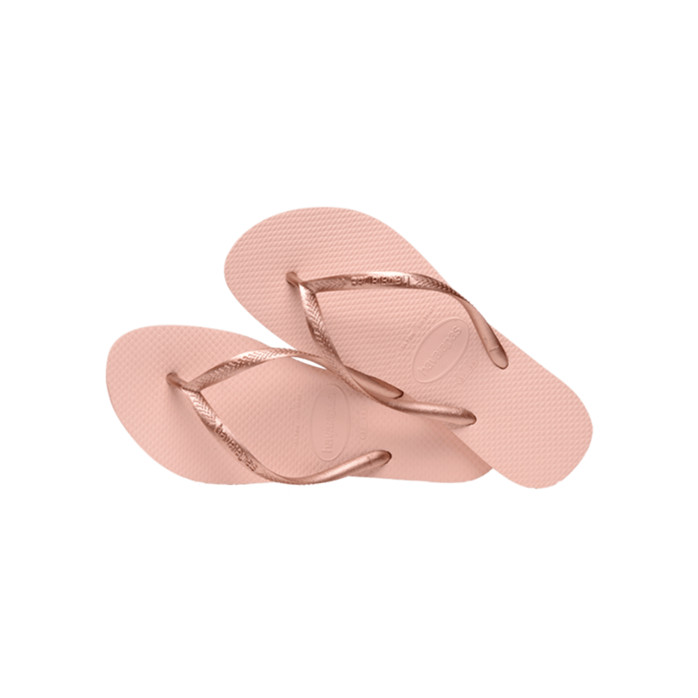 Slim Flip Flops By Havaianas, Ballet Rose  - Top Cross