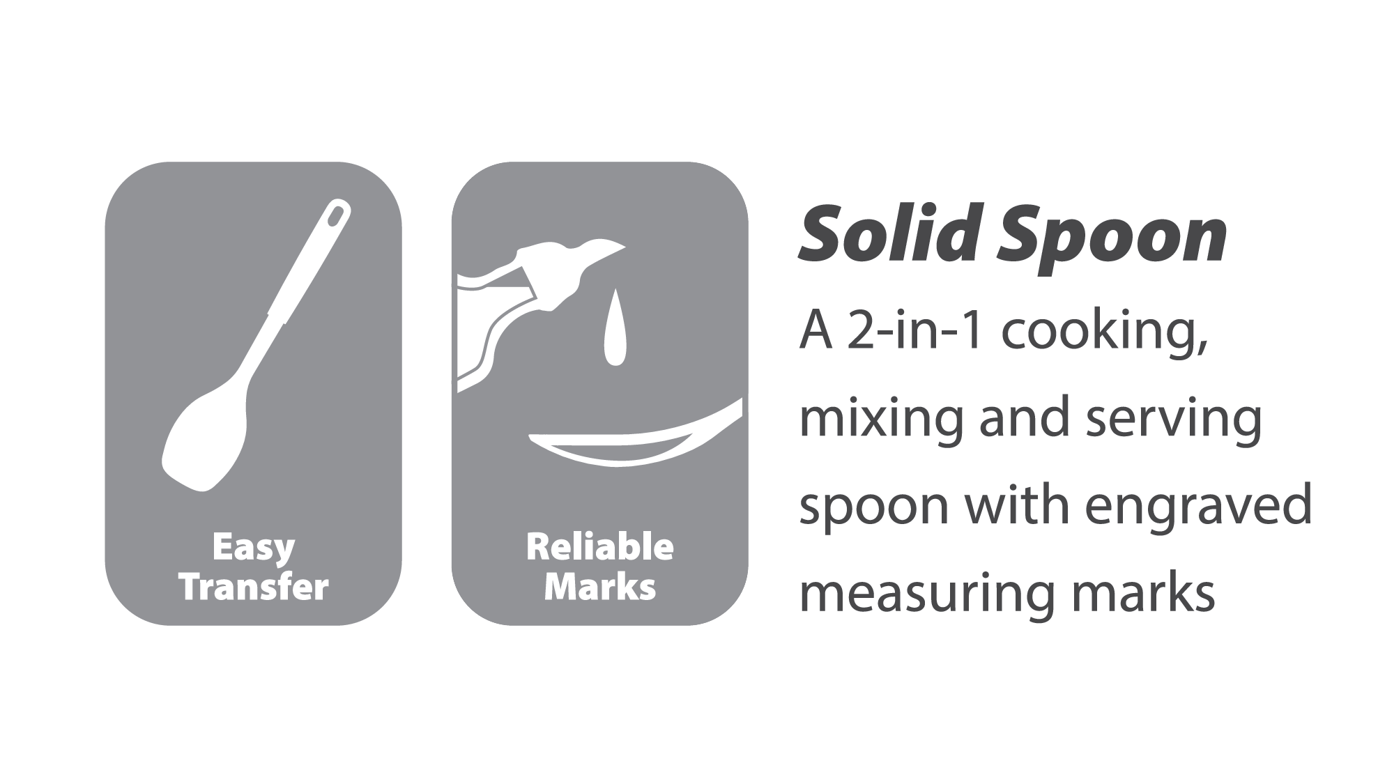 2-in-1 Solid Spoon By Doublee