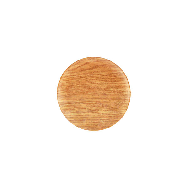 Zicco Round Plate, Light Wood