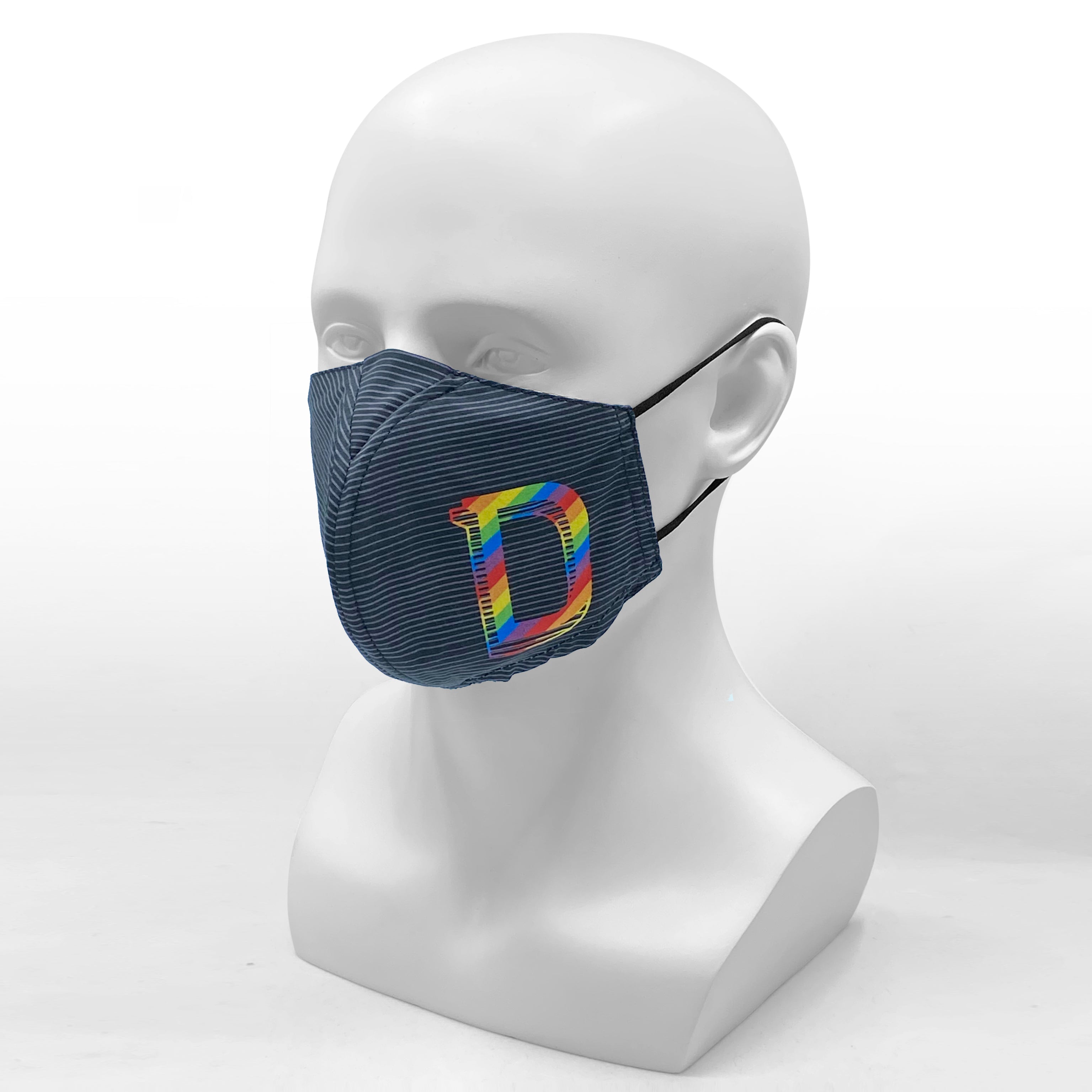 Design Trust Why-Y Fabric Mask, Black/Grey