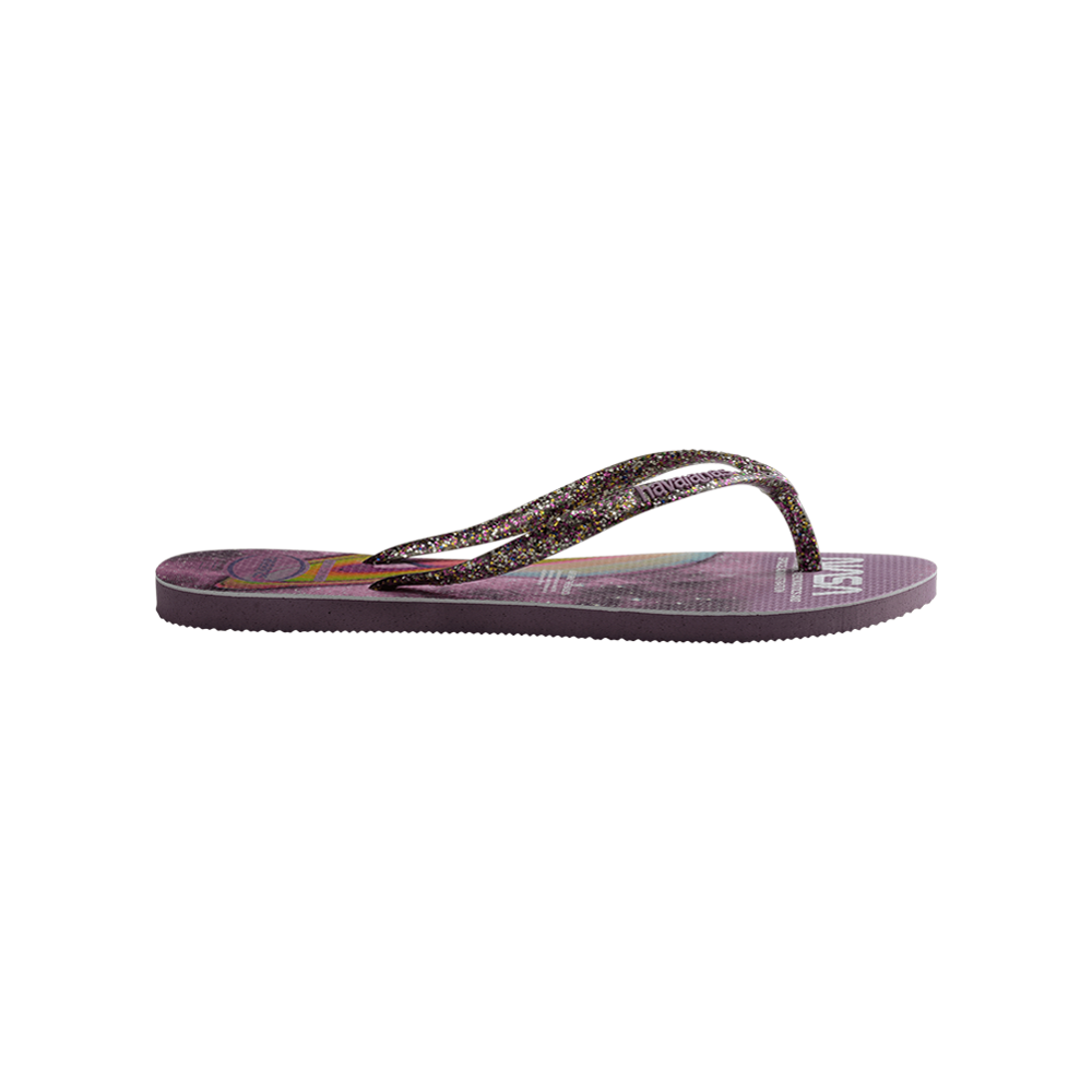 NASA Slim Flip Flops By Havaianas, Purple Iris - Side