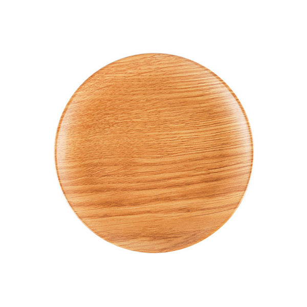 Zicco Round Plate, Light Wood