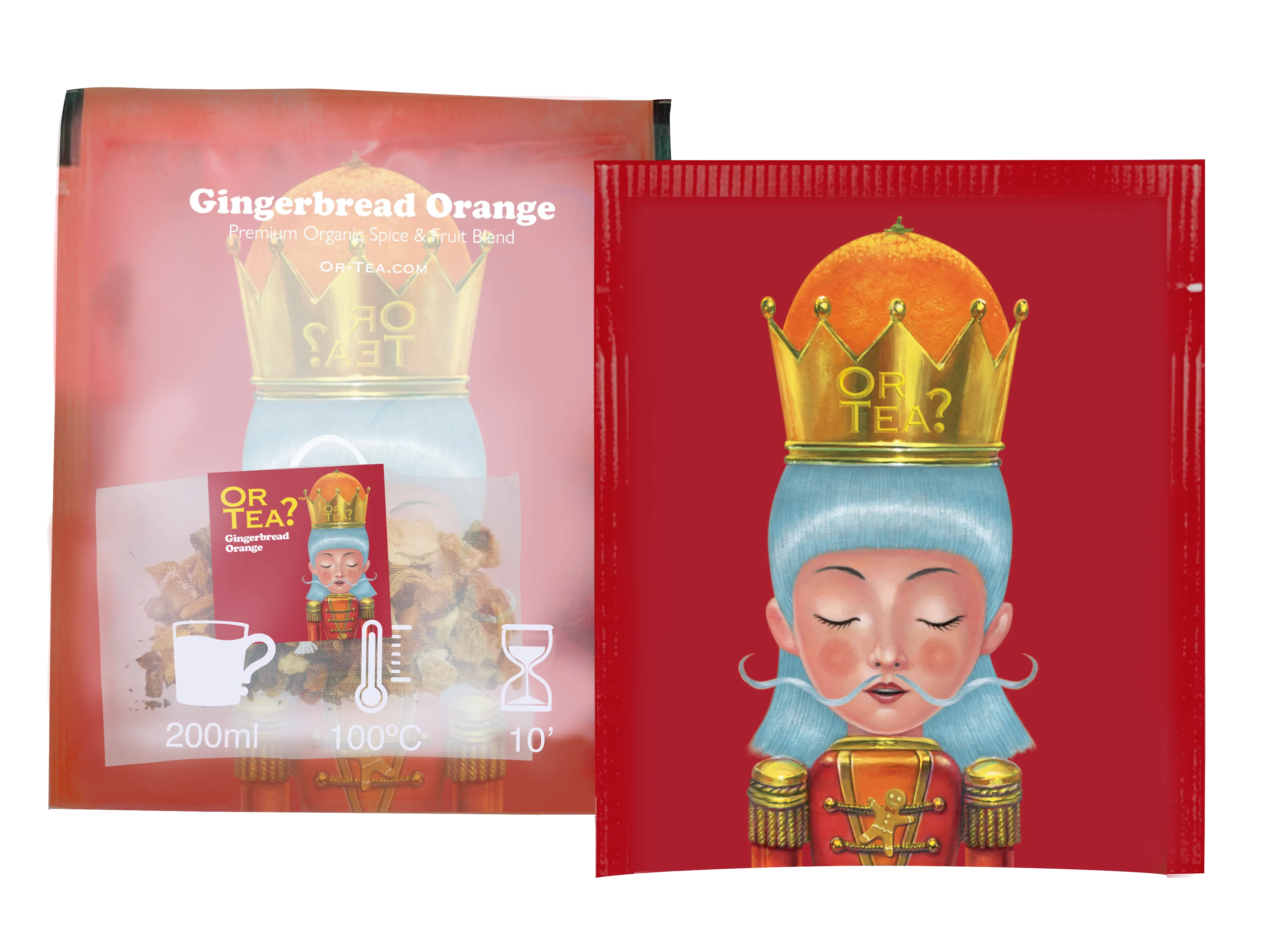 Or Tea? The Nutcrackers Organic Gingerbread Orange 10 Sachets Box