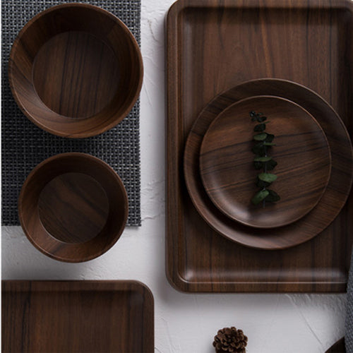 Zicco Rectangle Platter, Brown Wood