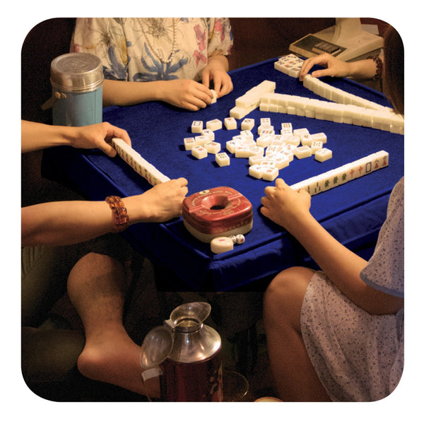 Mahjong Table Mat, Navy
