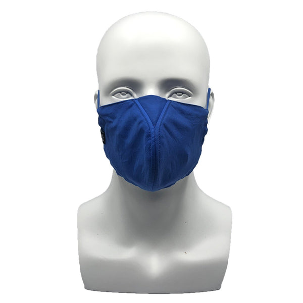 Solid Why-Y Fabric Mask, Denim Blue