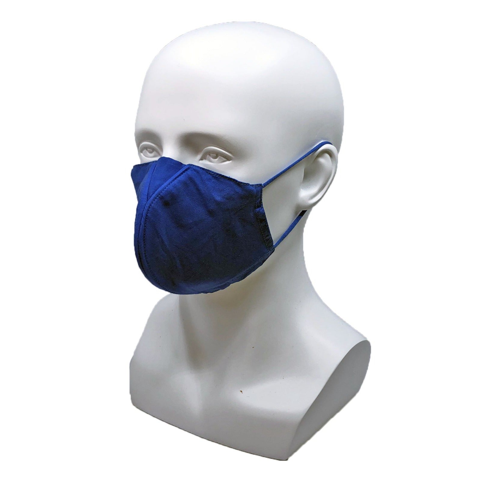 Solid Why-Y Fabric Mask, Denim Blue