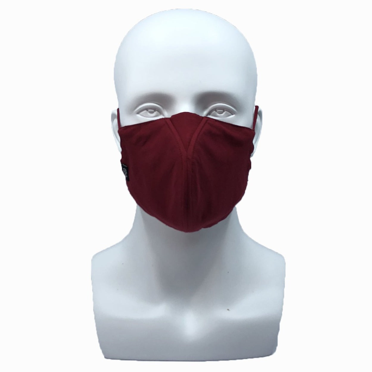 Solid Why-Y Fabric Mask, Burgundy