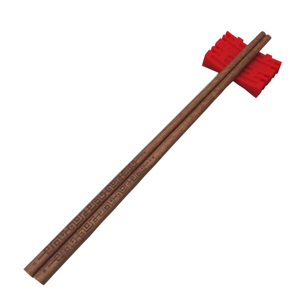 'Chinese Key' patterned chopsticks in Wenge Wood, Tabletop and Entertaining, Goods of Desire, Goods of Desire