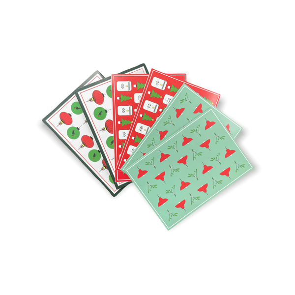 Christmas Notecard Set 1 By Liz Fry Design