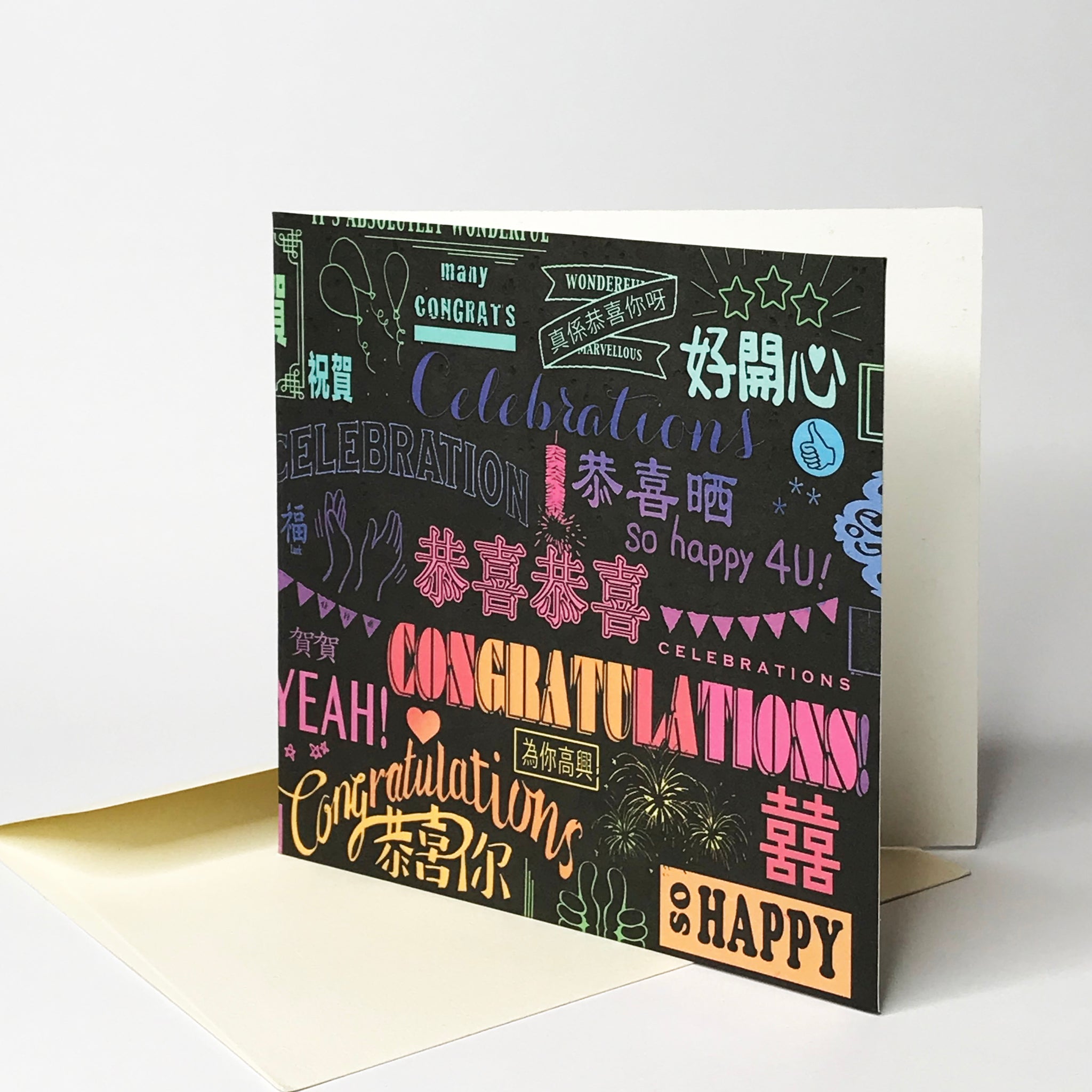 'Many Congratulations' Card