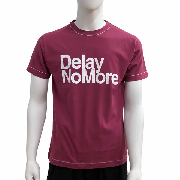 Delay No More Classic T-Shirt, Claret Red
