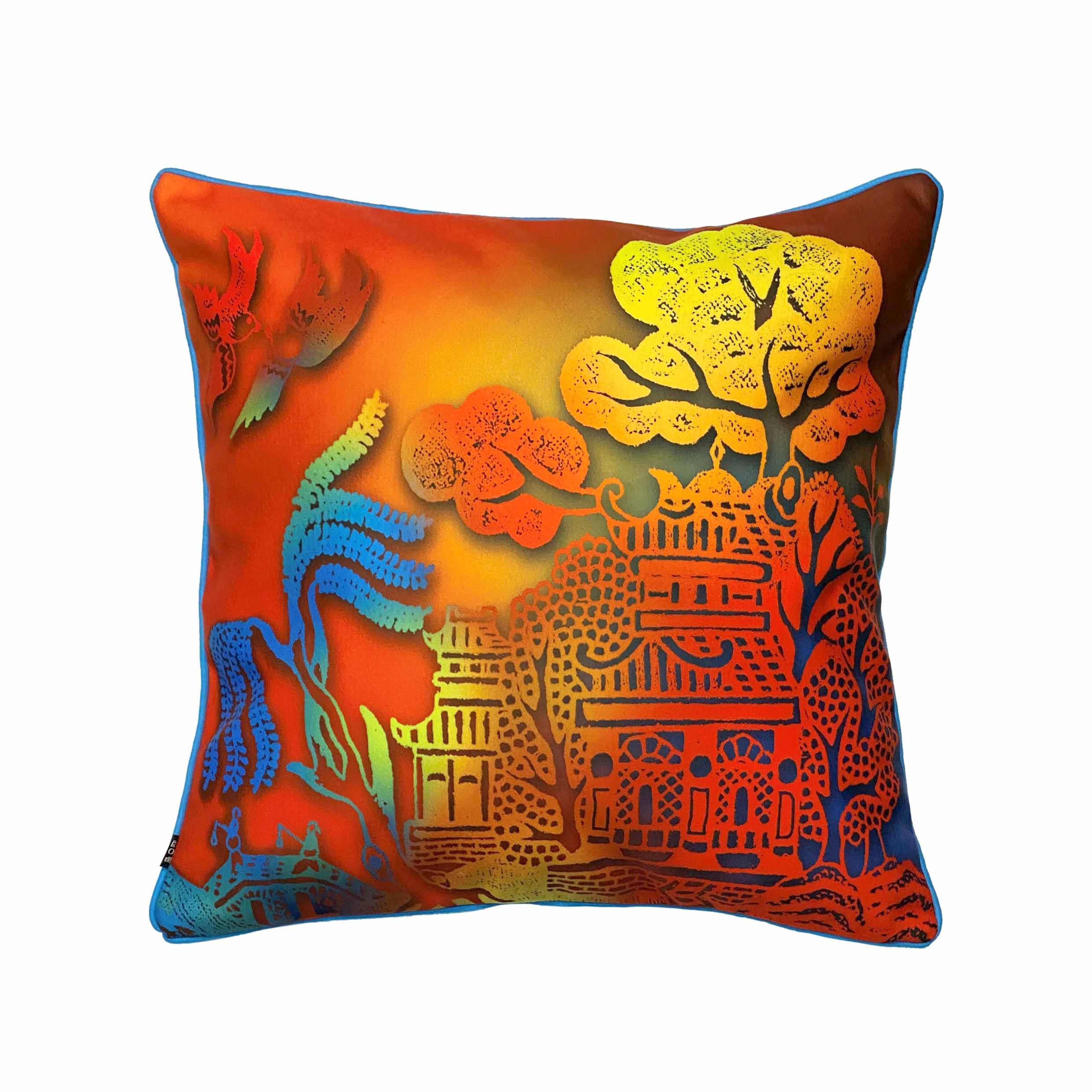 Sunset Willow Double-Sided Cushion Cover, 45 x 45 cm