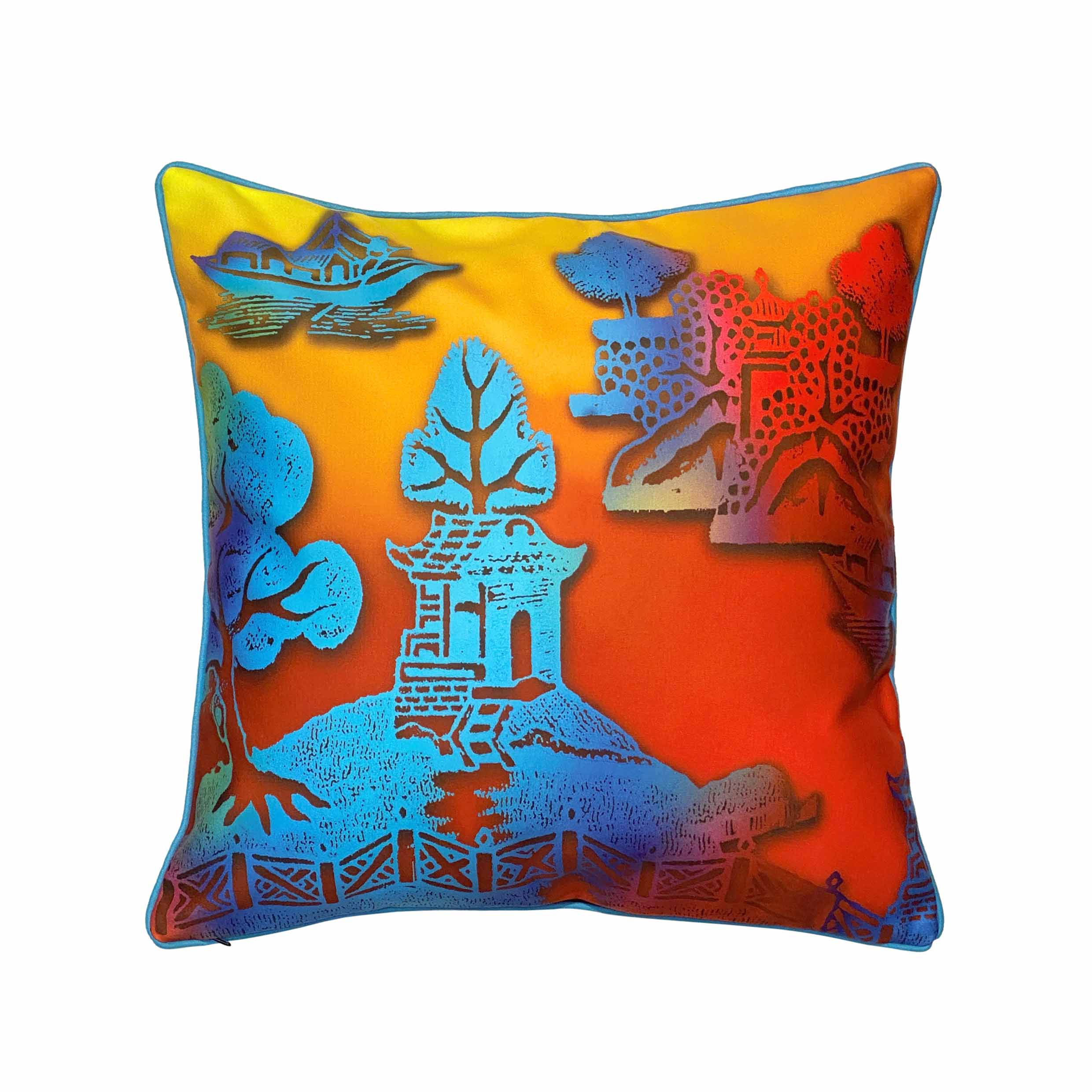 Sunset Willow Double-Sided Cushion Cover, 45 x 45 cm
