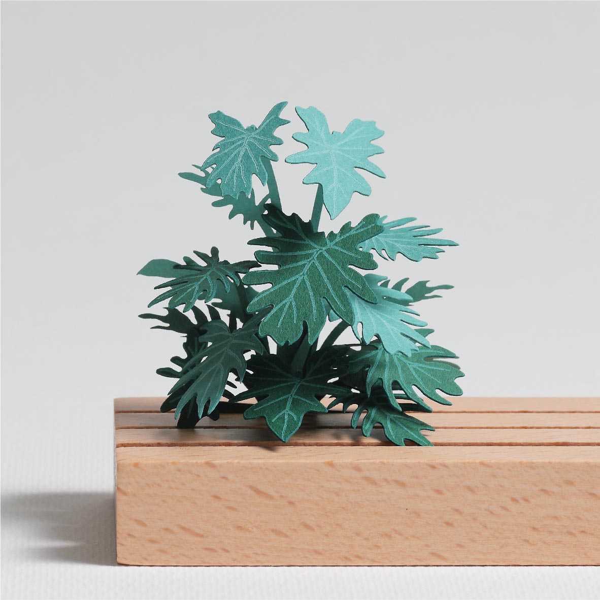 Philodendron Xanadu 3D Plant Sticker By FingerART
