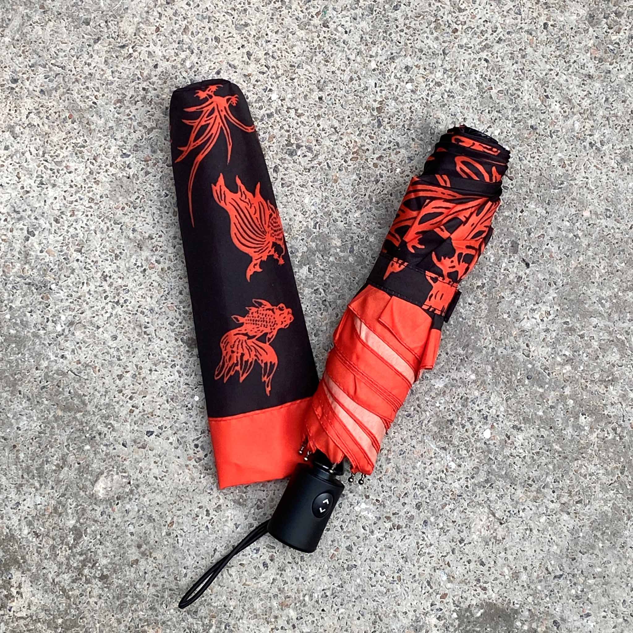 Goldfish Papercut Teflon™ Quick Dry Umbrella