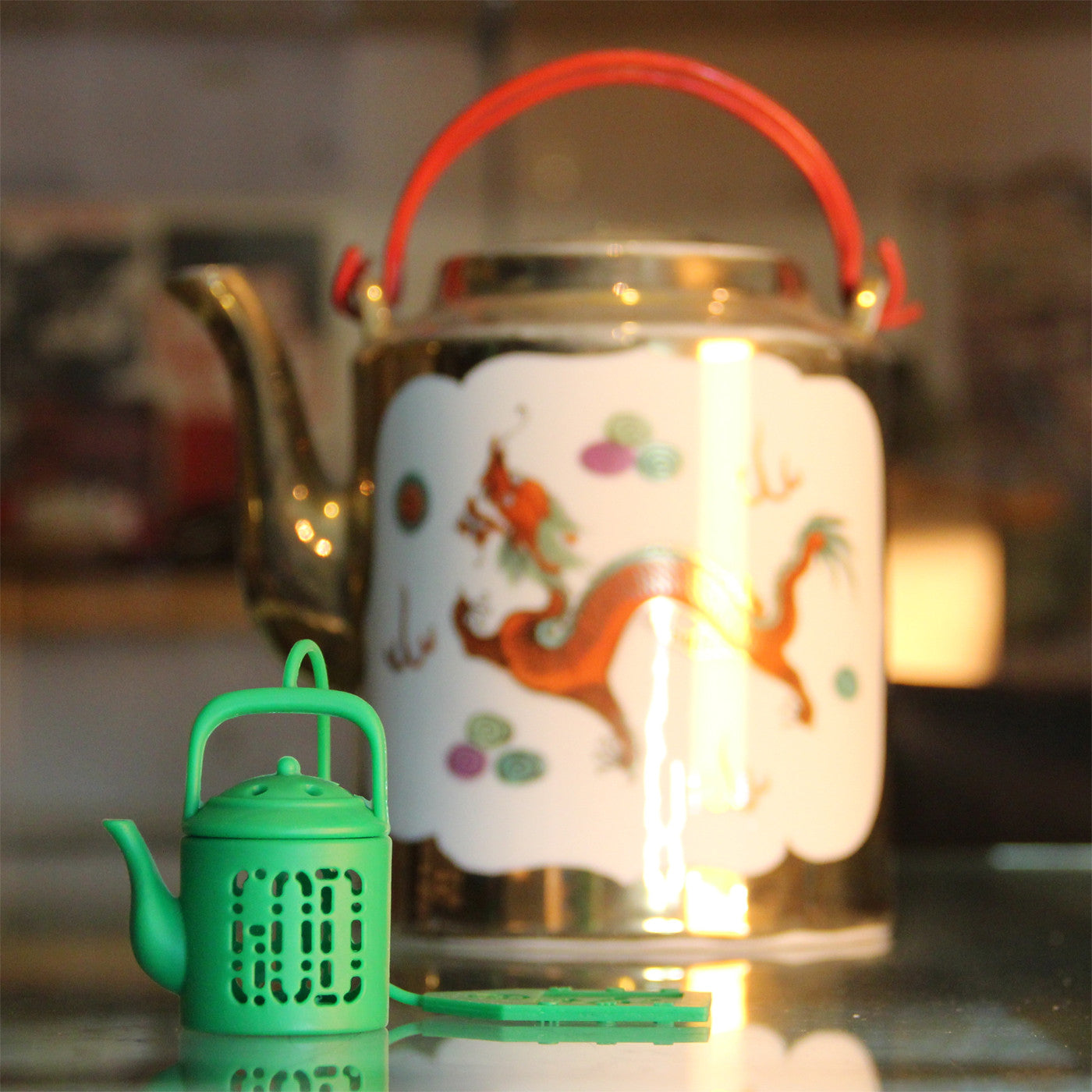 'Mini Teapot' tea infuser (deep green), Tableware, Goods of Desire, Goods of Desire