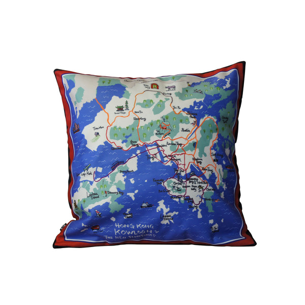 'HK Map' Cushion Cover (45x45cm)