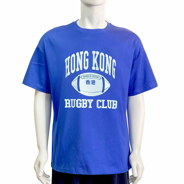 Hong Kong Rugby Club Oversized T-Shirt, Blue