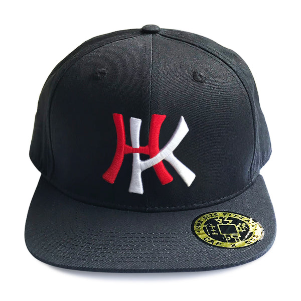 'HK' 3D Baseball Cap, Red/White