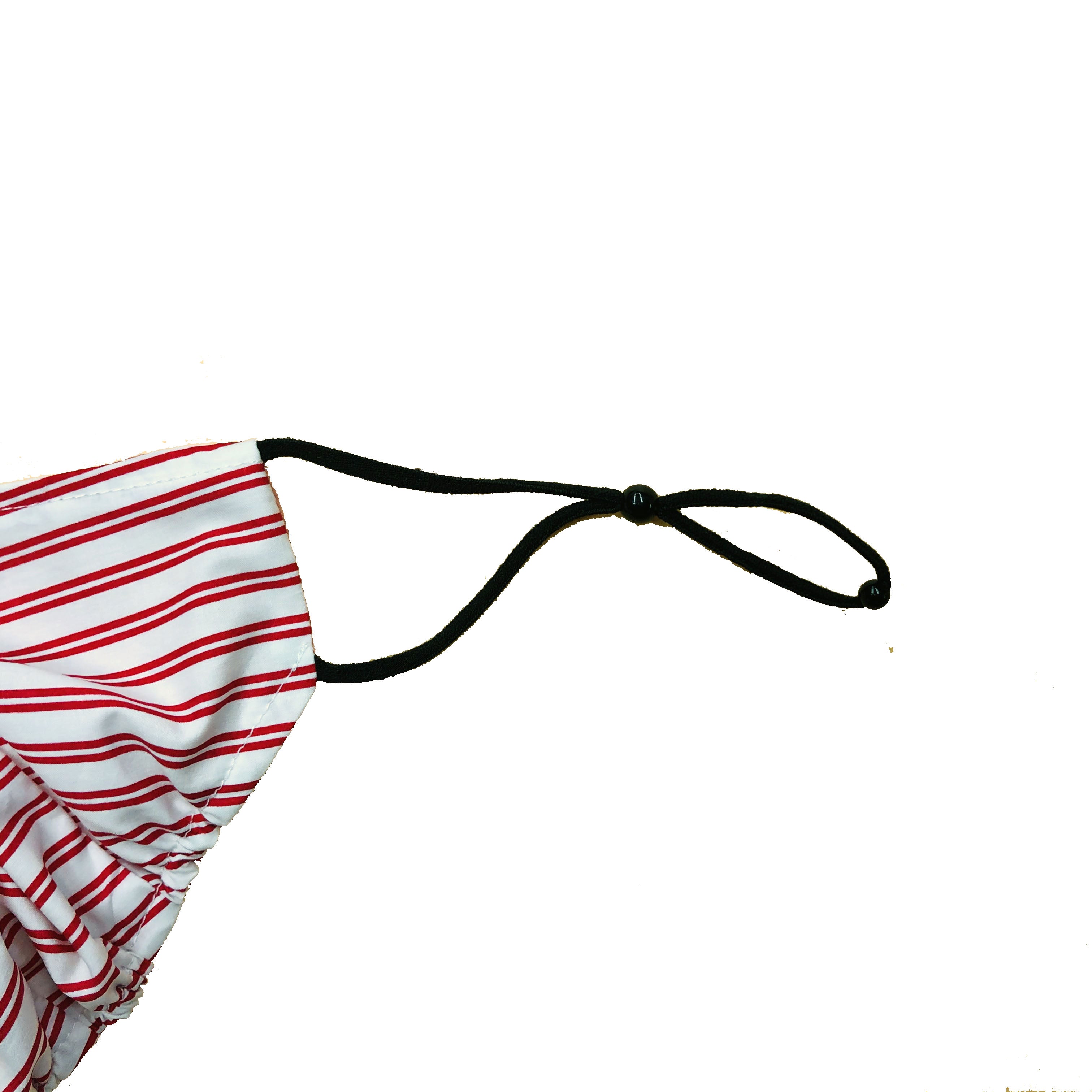 Stripes Banded Mask with Adjustable String with Holder