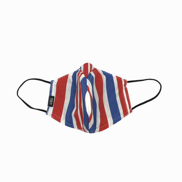 Amah Red-White-Blue Why-Y Fabric Mask