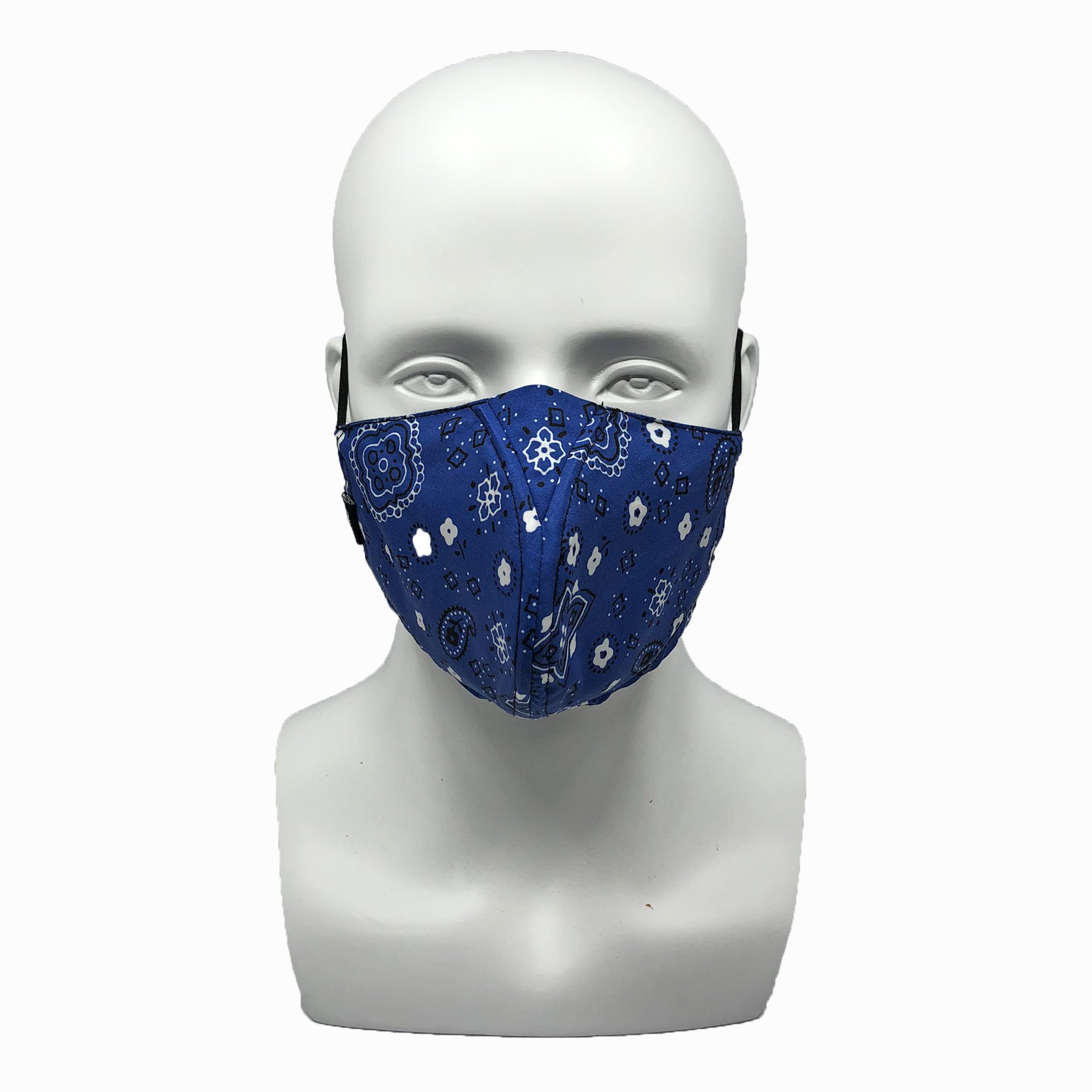 Blue Bandana Why-Y Fabric Mask